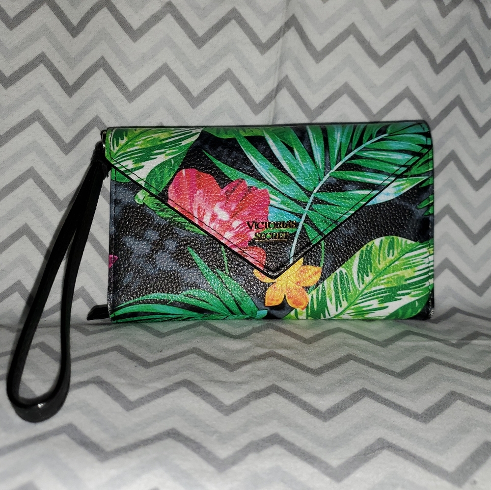 Tropical tech wristlet